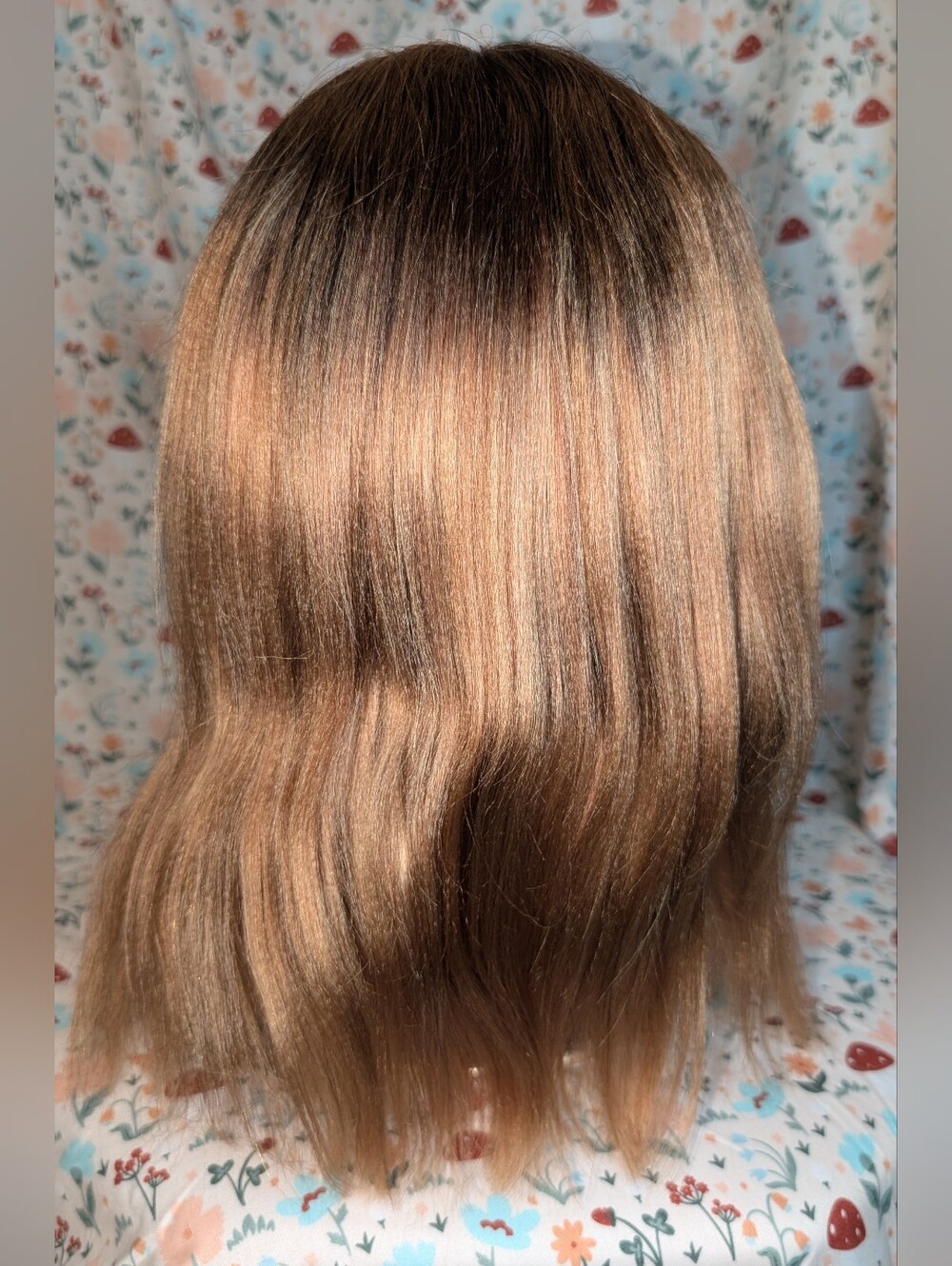 Highlight Yaki Straight Bob Wig Human Hair 12" | 4/27 | Glueless T-Part Lace
